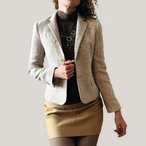 Theory Beige Textured Blazer